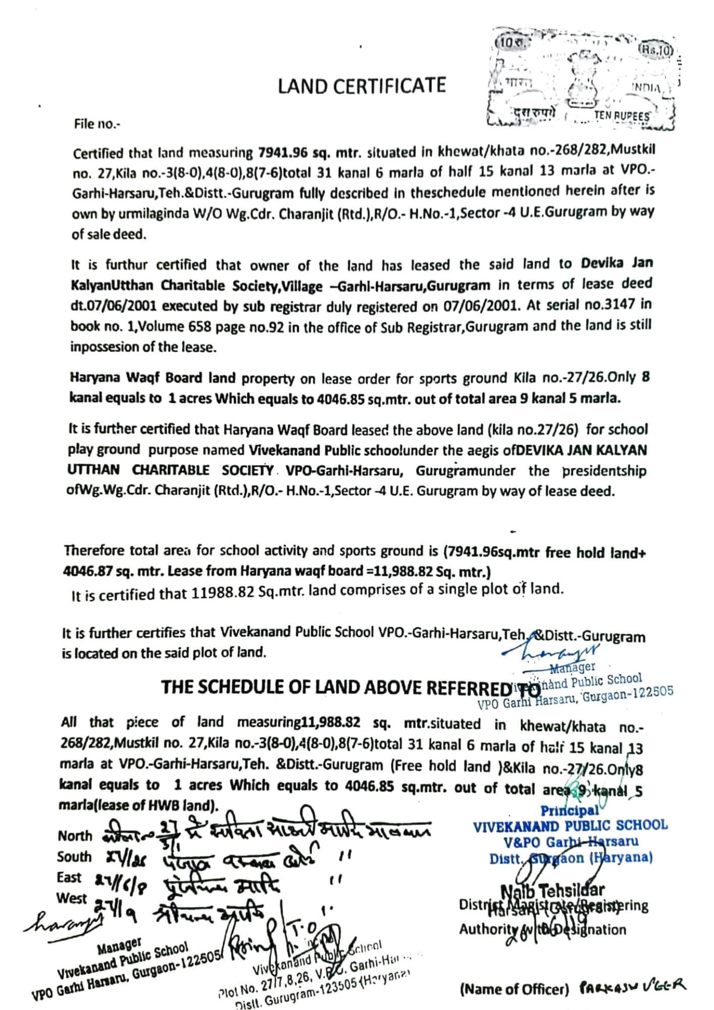 Land Certificate land-certificate